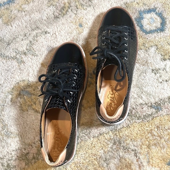 Sperry Gold Cup, Black Textured & Embossed Leather,Excellent Condition, Size 6 - Picture 9 of 15
